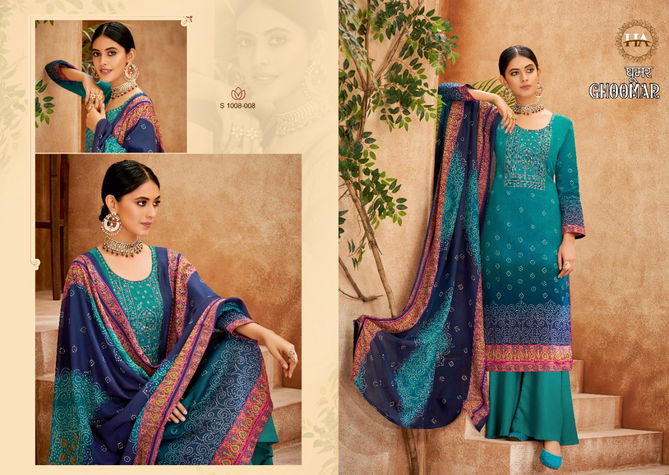 Harshit Ghoomar New Printed Jam Cotton Regular Casual Wear Dress Material Collection